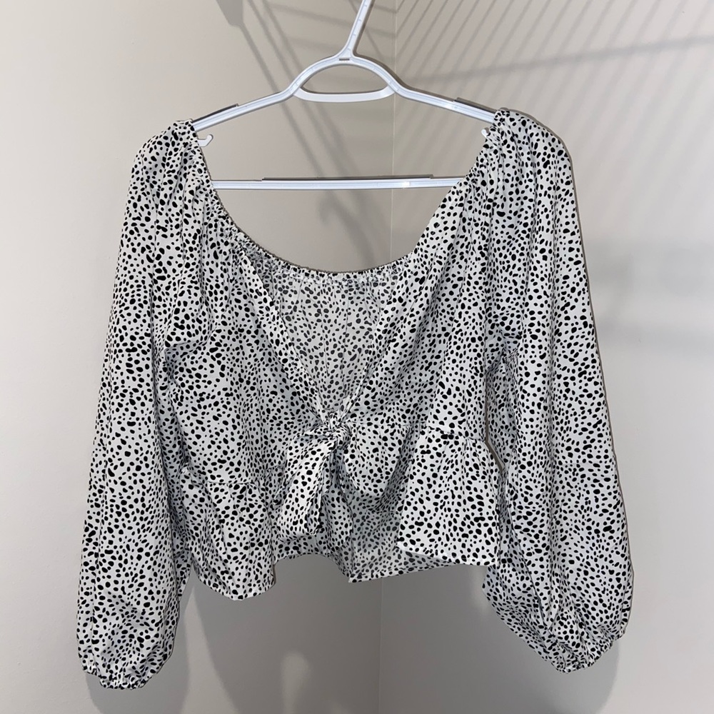 SHEIN Curve Animal Print Blouse